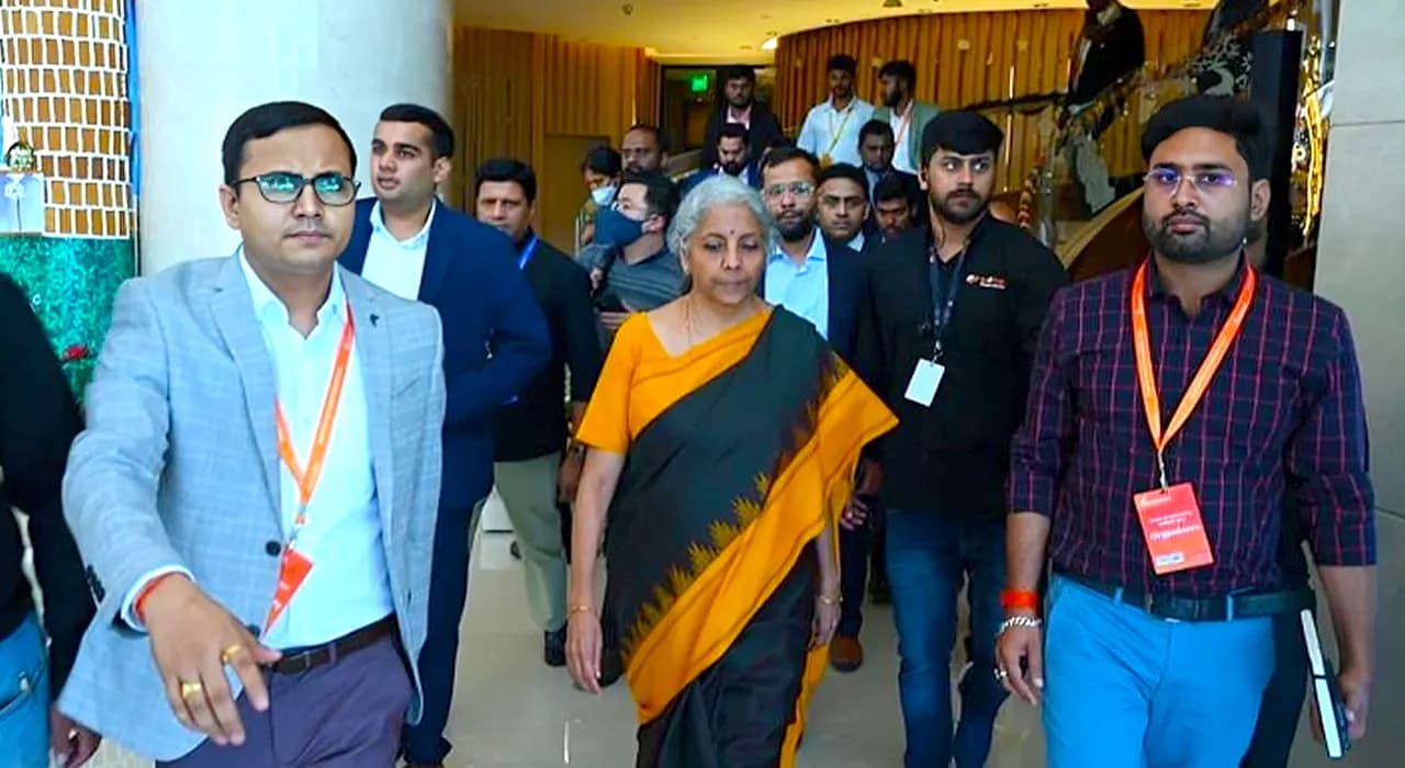 With delegates at a national event
