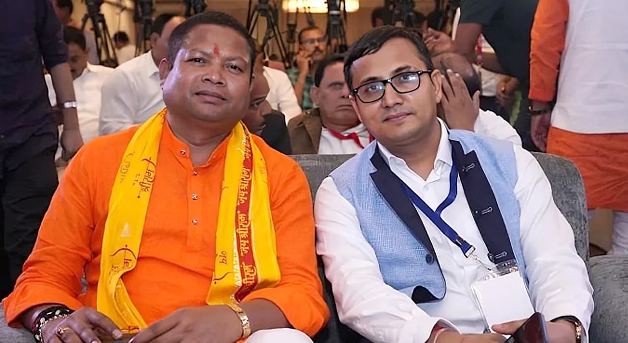 At an event with a spiritual leader