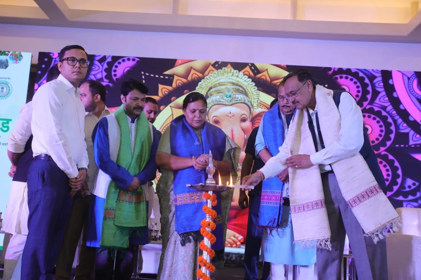 Lamp-lighting ceremony at the Jharkhand Chapter Conclave